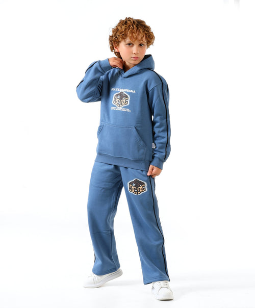 Blue - Hex hoodie set - boys
