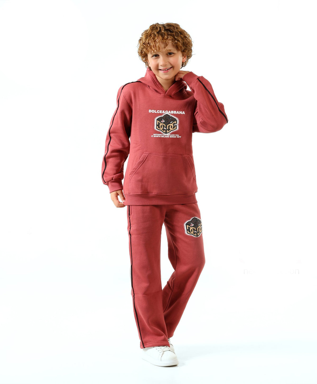 Red - Hex hoodie set - boys