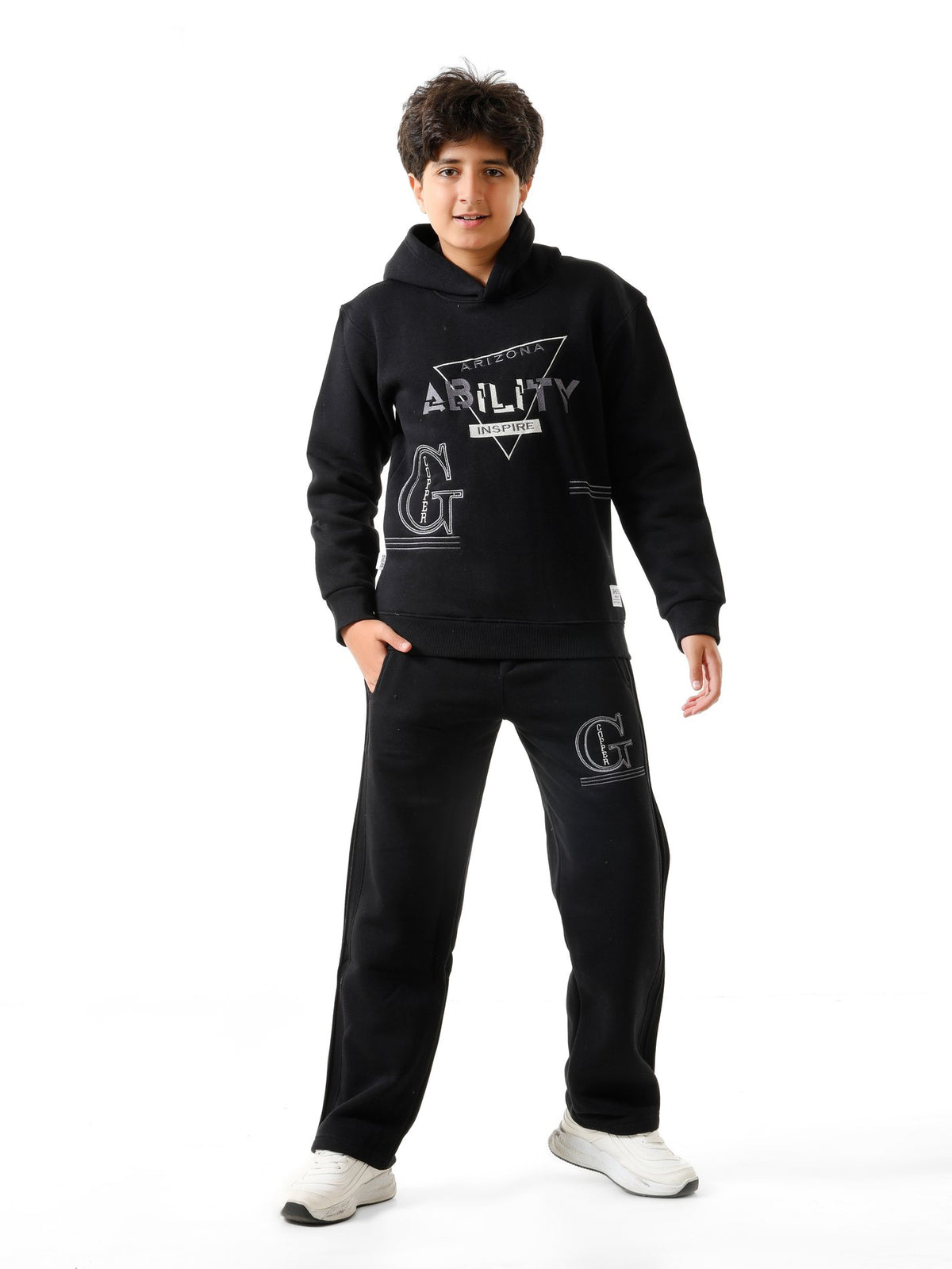 Black - Ability hoodie set - older boys
