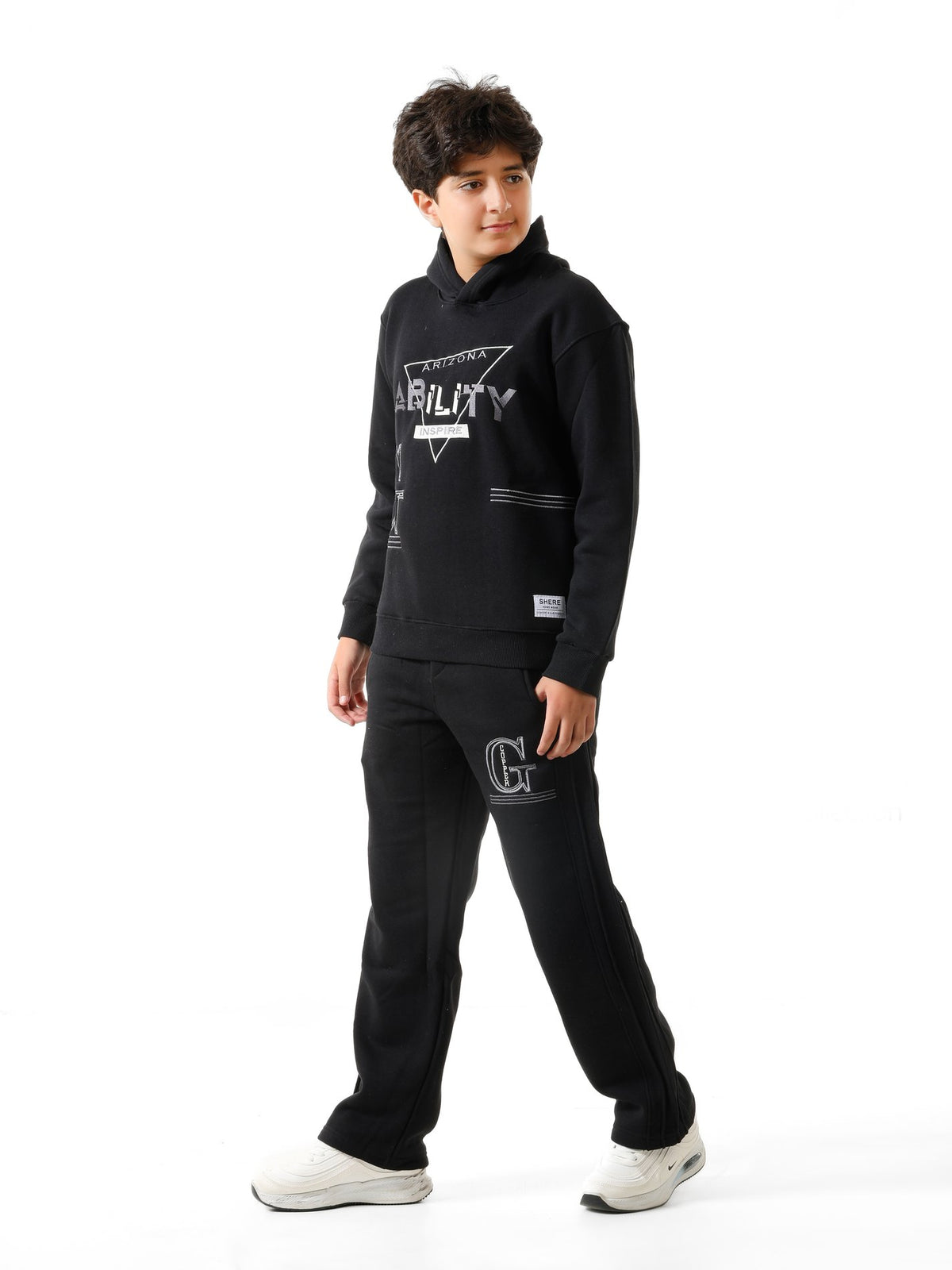 Black - Ability hoodie set - older boys
